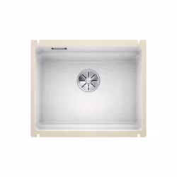 Évier de cuisine Etagon 500 U, InFino®, sans égouttoir couleur noire matériau céramique PuraPlus® évier un bac sans égouttoir ...
