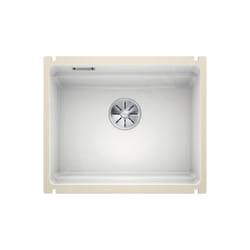Etagon 500 - Évier en céramique, 540x456 mm, avec rails, blanc brillant 525149 - Blanco