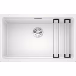 Évier de cuisine Etagon 700-U couleur : blanc matériau : SILGRANIT PuraDur montage : sous plan de travail évier un bac sans é ...