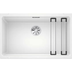 Etagon 700 - Évier en silgranite, 73x46 cm, avec rails, blanc 525171 - Blanco