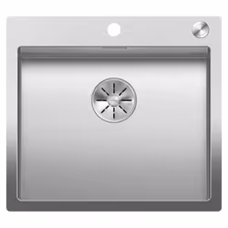 BLANCO CLARON 500-IF/A Durinox 523393 - Élégance pure avec rayons d'angles de 10 mm - Aspect velours mat et structure de surf ...