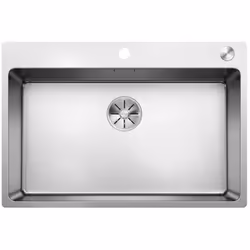 Évier de cuisine Andano 700 IF/A évier sans égouttoir pour montage par le haut ou à fleur de plan de travail avec plage de ro ...