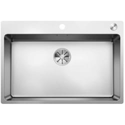 Andano 700 - Évier 74x50 cm avec commande excentrique PushControl, inox 525246 - Blanco