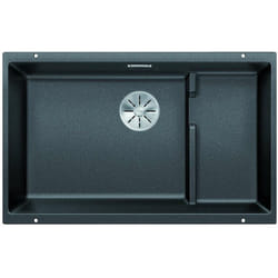 Subline 700 - Évier en silgranit, 730x460 mm, avec des accessoires, noir 526003 - Blanco