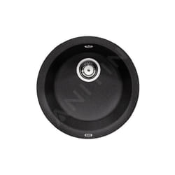 Rondo - Évier en silgranit, diamètre 450 mm, noir 525959 - Blanco