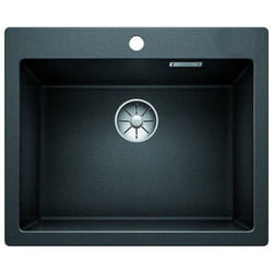 Pleon 6 - Évier en silgranit, 615x510 mm, noir 525953 - Blanco