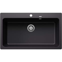 Naya xl 9 - Évier en silgranit, 86x51 cm, noir 525947 - Blanco