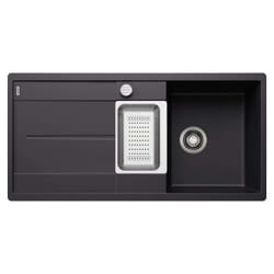 Evier Blanco Metra 6S-F Silgranit - NOIR - Vidage : Automatique