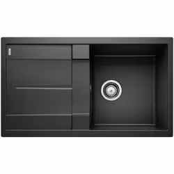 Caractéristiques de la gamme METRA - Une grande cuve très profonde - Design contemporain et épuré - Egouttoir pratique, utili ...
