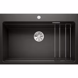 Évier de cuisine Etagon 8, InFino® couleur noire matériau SILGRANIT® PuraDur® convient pour montage sur plan échelon intégré  ...