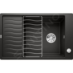 Blanco Elon XL 6 - Évier en silgranit, 770x490 mm, avec commande de vidage et accessoires, noir 525884