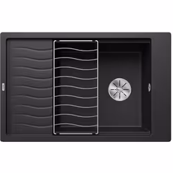 Description générale Évier de cuisine Elon XL 6 S en SILGRANIT® PuraDur®, couleur noire, conçu pour un montage sous plan. Ce ...