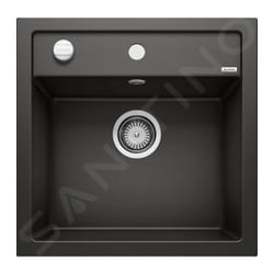 Dalago 5 - Évier en silgranit, 515x510 mm, avec commande de vidage, noir 525871 - Blanco