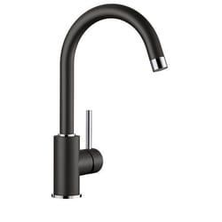 Robinet - BLANCO - MIDA - Noir - Bec orientable à 360° - Cartouche céramique