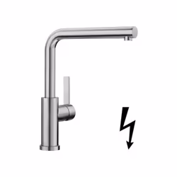 Mitigeur de cuisine pour une installation sous fenêtre finition : inox brossé matériau : inox montage mono-trou, sur plage co ...
