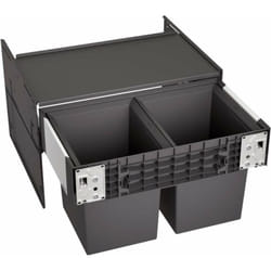 Select - Poubelle encastrable, divisée, volume de 34 l 526207 - Blanco