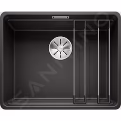 Etagon 500 - Évier en silgranit, 527x427 mm, avec rails, noir 526349 - Blanco