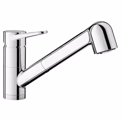 Mitigeur BLANCO Wega II-S-F Chrome 526418, solution fenêtre, à douchette double jets Mitigeur pour installation devant fenêtr ...