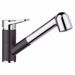 Mitigeur BLANCO WEGA II-S Silgranit Look à douchette double jets Mitigeur à levier supérieur pour une plus grande facilité d' ...