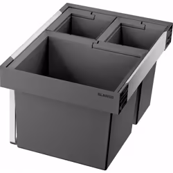 Poubelle encastrable ensemble fabriqué dans un plastique de qualité avec un cadre aluminium également de haute qualité 1 seau ...