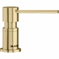 Distributeur de savon BLANCO LATO Satin Gold 526699 - Design moderne et intemporel - Finition noir mat pour un accord parfait ...