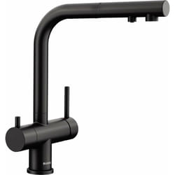 Blanco Fontas S II - Mitigeur d'évier avec bec extractible et fonction filtrante, noir mat 526672