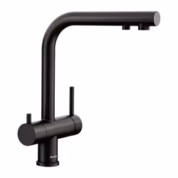 Mitigeur BLANCO FONTAS II Noir Mat 526670 Mitigeur 2 en 1 pratique Levier de commande eau chaude/froide à droite et levier de ...