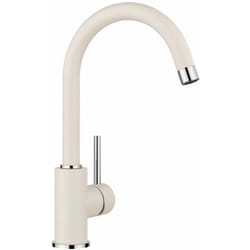 Blanco - Mida - Mitigeur d'évier, blanc doux/chrome 526966