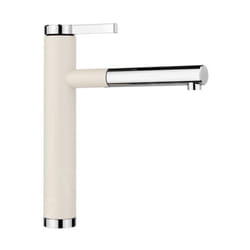 Linee s - Robinetterie d'évier avec bec extractible, blanc doux/chrome 526957 - Blanco