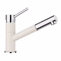BLANCO KANO S - ROBINETTERIE DéVIER AVEC BEC EXTRACTIBLE BLANC DOUX