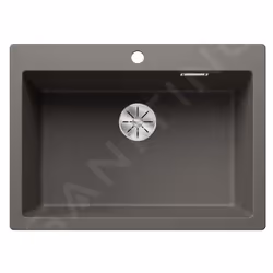 Évier de cuisine Pleon 8 couleur gris volcan matériau SILGRANIT® convient pour montage par le dessus 1 trou pour robinetterie ...