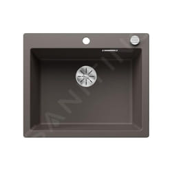 Blanco - Pleon 6 - Évier en Silgranit, 615x510 mm, avec commande du vidage, InFino, gris 527319