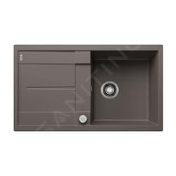 Metra 5 - Évier en Silgranit, 860x500 mm, avec commande du vidage, gris 527292 - Blanco