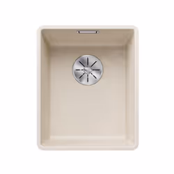 Évier de cuisine Subline 320 F couleur blanc doux (blanc soft) matériau SILGRANIT® PuraDur® conçu pour un montage sous ou à f ...