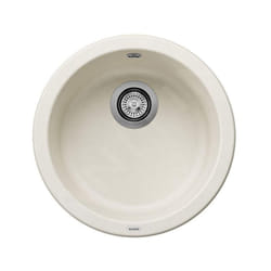 Rondo - Évier en silgranit, diamètre 450 mm, blanc doux 527057 - Blanco