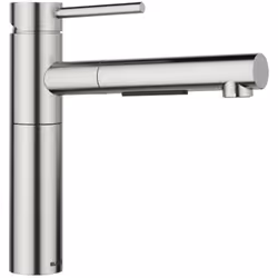 Mitigeur de cuisine Alta-S II couleur : acier PVD hauteur du robinet : 226 mm longueur du bec : 190 mm zone de confort : 152  ...