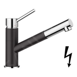 Blanco - Kano s - Mitigeur d'évier avec bec extractible, noir/chrome 527652