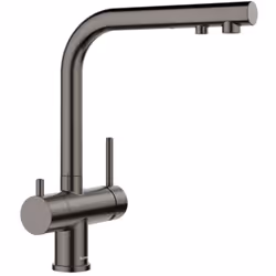 Mitigeur de cuisine Fontas II Filter couleur : PVD acier foncé hauteur du robinet : 300 mm longueur du bec : 205 mm zone de c ...