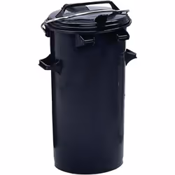 Plastique, polyéthylène ND de haute qualité Couleur anthracite Avec anse selon DIN 6628 pour un vidage sans poussière Facile  ...