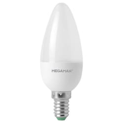 MM21072 led cee f (a - g) E14 forme de flamme 4.9 w = 40 w blanc chaud (ø x l) 35 mm x 100 mm 1 pc(s) D029942 - Megaman