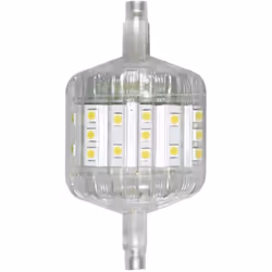 enquête Puissance= 5 W Flux lumineux total= 400 lm Couleur d'éclairage= 3000 K blanc chaud livraison LED R7s 78 + Mode d'empl ...