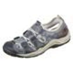 Chaussures Rieker L056114 - Femme - Bleu - Lacets - Plat - Synthétique
