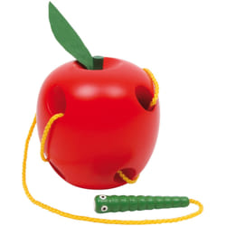 Small foot Threading Game Apple and Worm 3 y+ 2 pcs