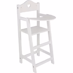 Chaise haute enfant en bois - LEGLER - Blanc - A partir de 3 ans - Pour fille