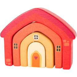 Small foot Wooden Building Blocks House 12 m+ 4 pcs