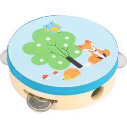Tambourin - small foot - Petit renard - 18x45cm - En bois - Pour enfants