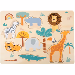 Les jouets sont le moyen idéal pour favoriser le développement des tout petits. Le jouet Small foot Safari ne divertit pas se ...