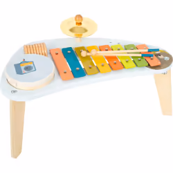 Small Foot Design 12255, Instrument de musique jouet, Cymbale, Batterie, Xylophone, 3 an(s), Multicolore