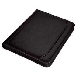 Porte-documents à anneaux MASSA - ALASSIO - A4 - PU noir - Apparence marbrée