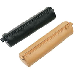 Trousse décolier - ALASSIO - Cuir - Noir - Diamètre 60mm - Longueur 21cm